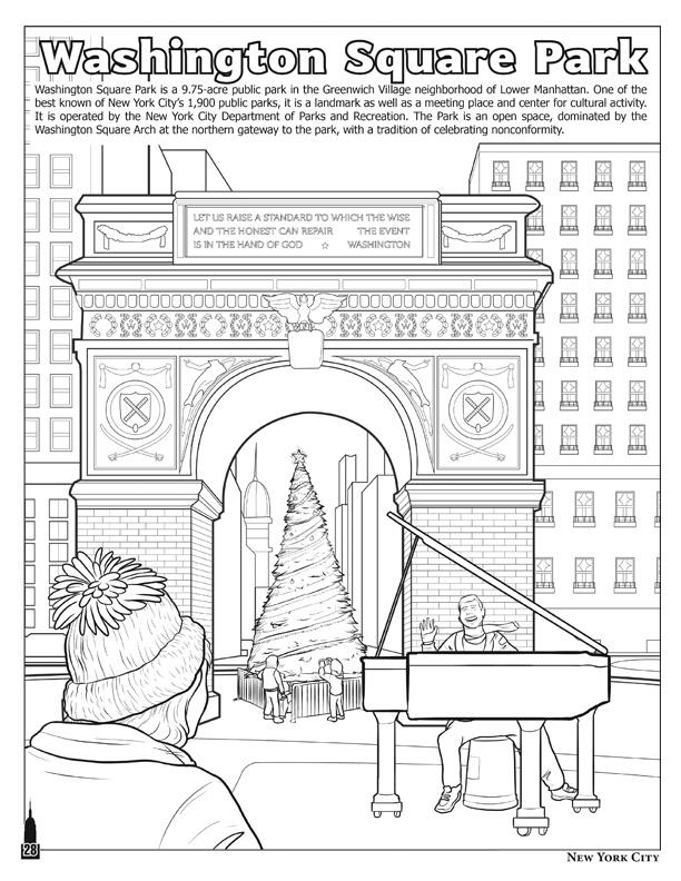 Coloring in new york city coloring book