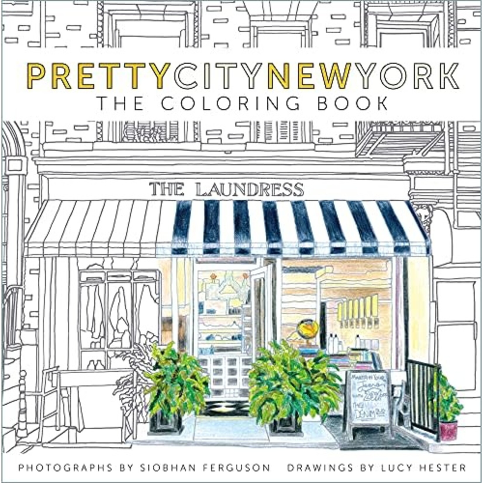 Pretty city new york coloring book