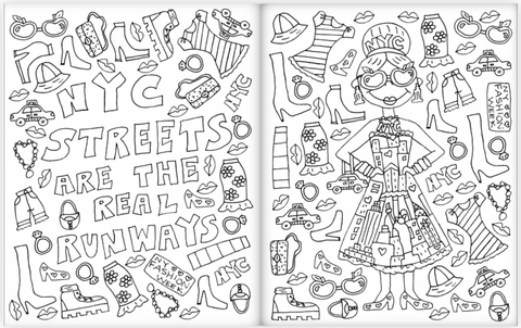 Little new york city icons coloring book â by anne kerr