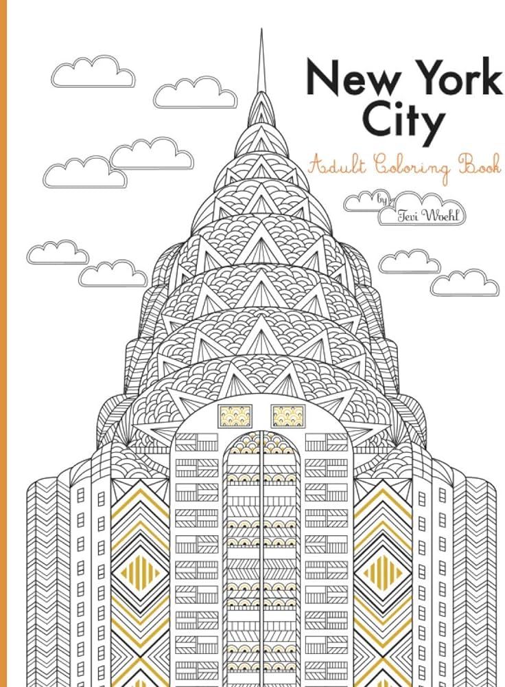 New york city adult coloring book woehl tevi books