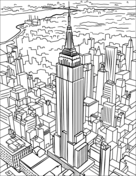 New york coloring pages free coloring pages