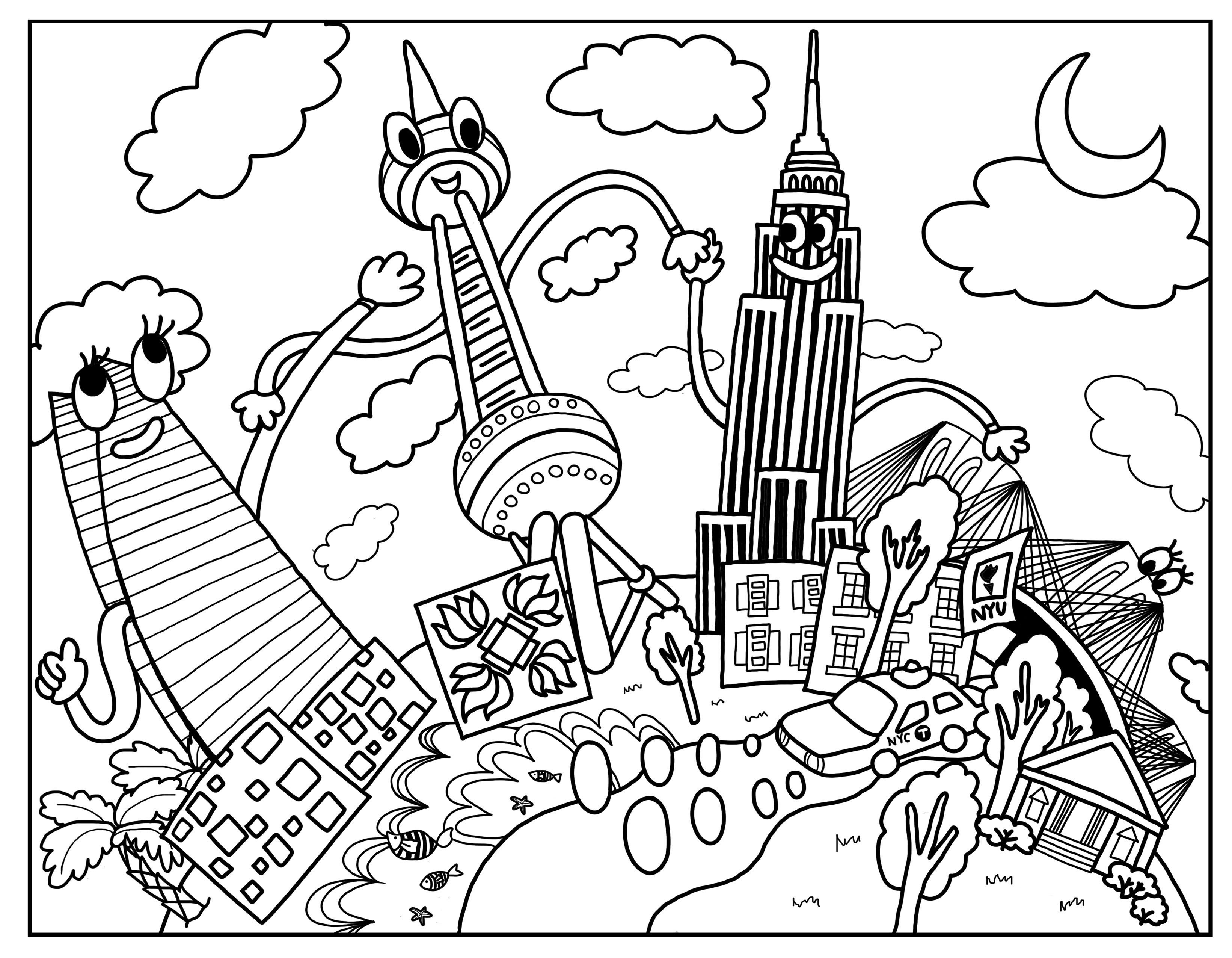 Favorite coloring book pages