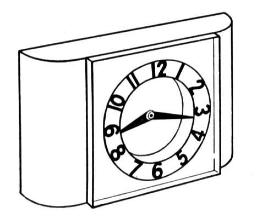 Free printable clock coloring pages for kids