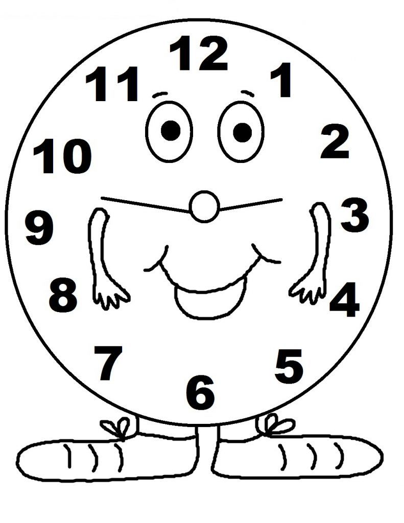 Free printable clock coloring pages for kids coloring pages for kids coloring pages clock printable