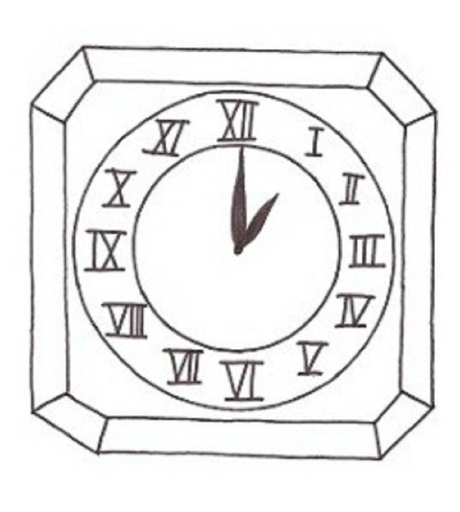 Free printable clock coloring pages for kids