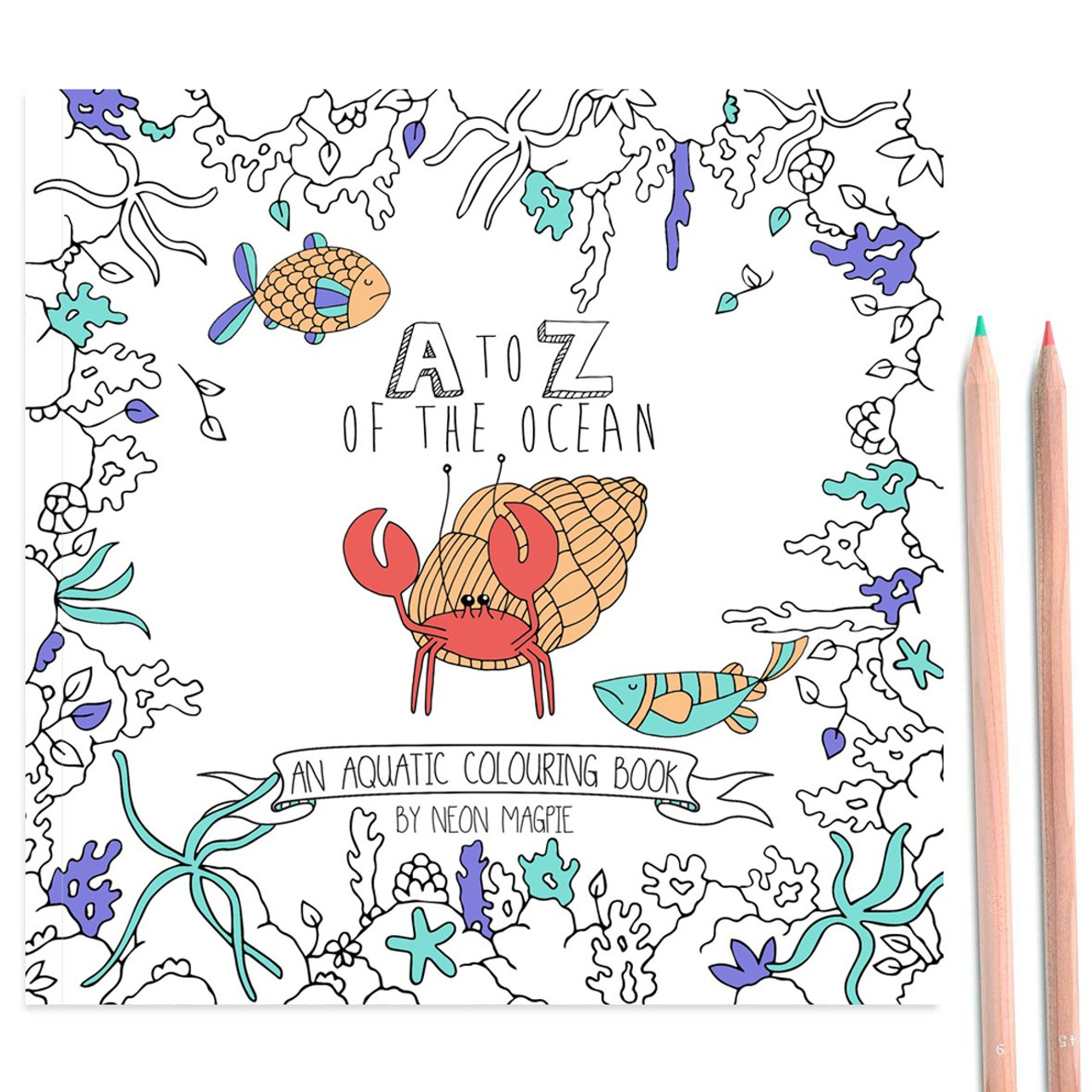 Ocean coloring book a