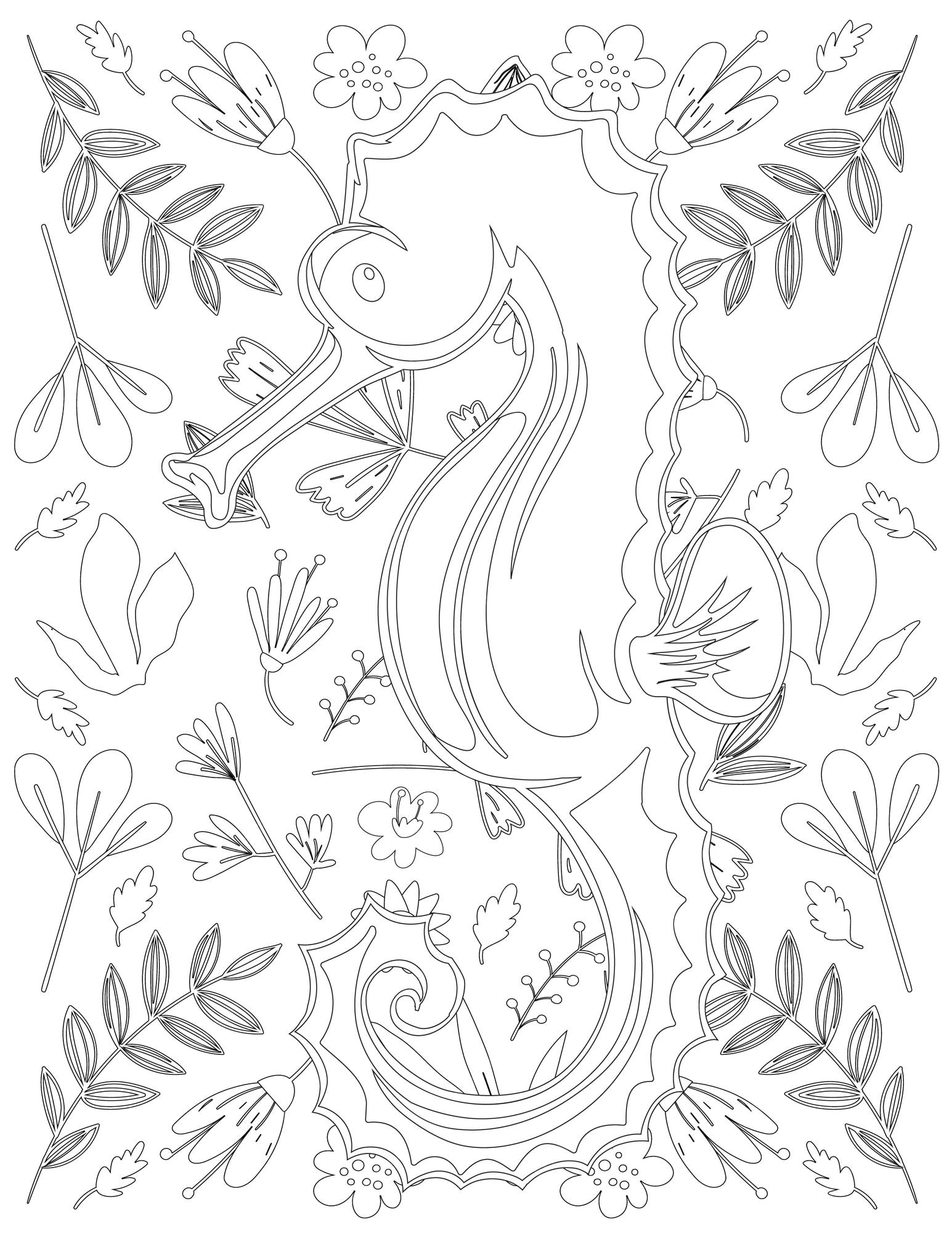 Premium vector sea ocean coloring page sea ocean vector sea ocean white and black sea ocean coloring for kids