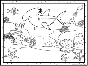 Ocean animals coloring pages