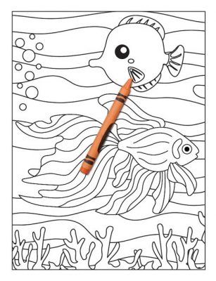 Ocean coloring book for kids ages