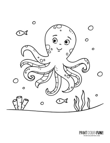Octopus drawings clipart make waves with these fun craft learning activities at