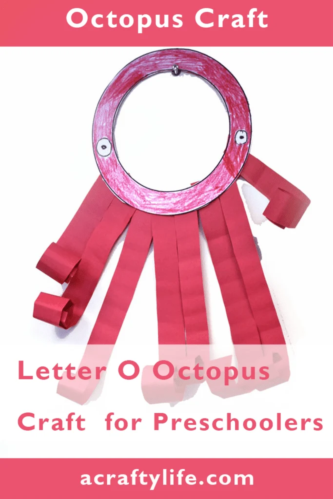 Easy letter o octopus craft for preschool