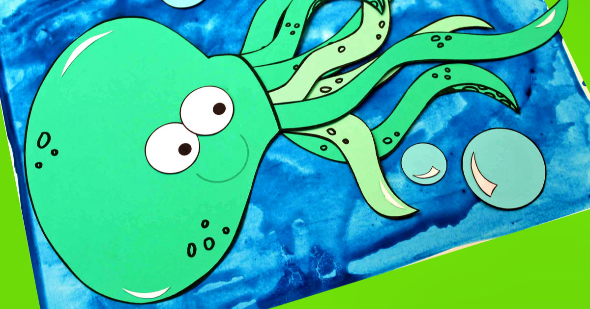 Printable octopus craft for kids