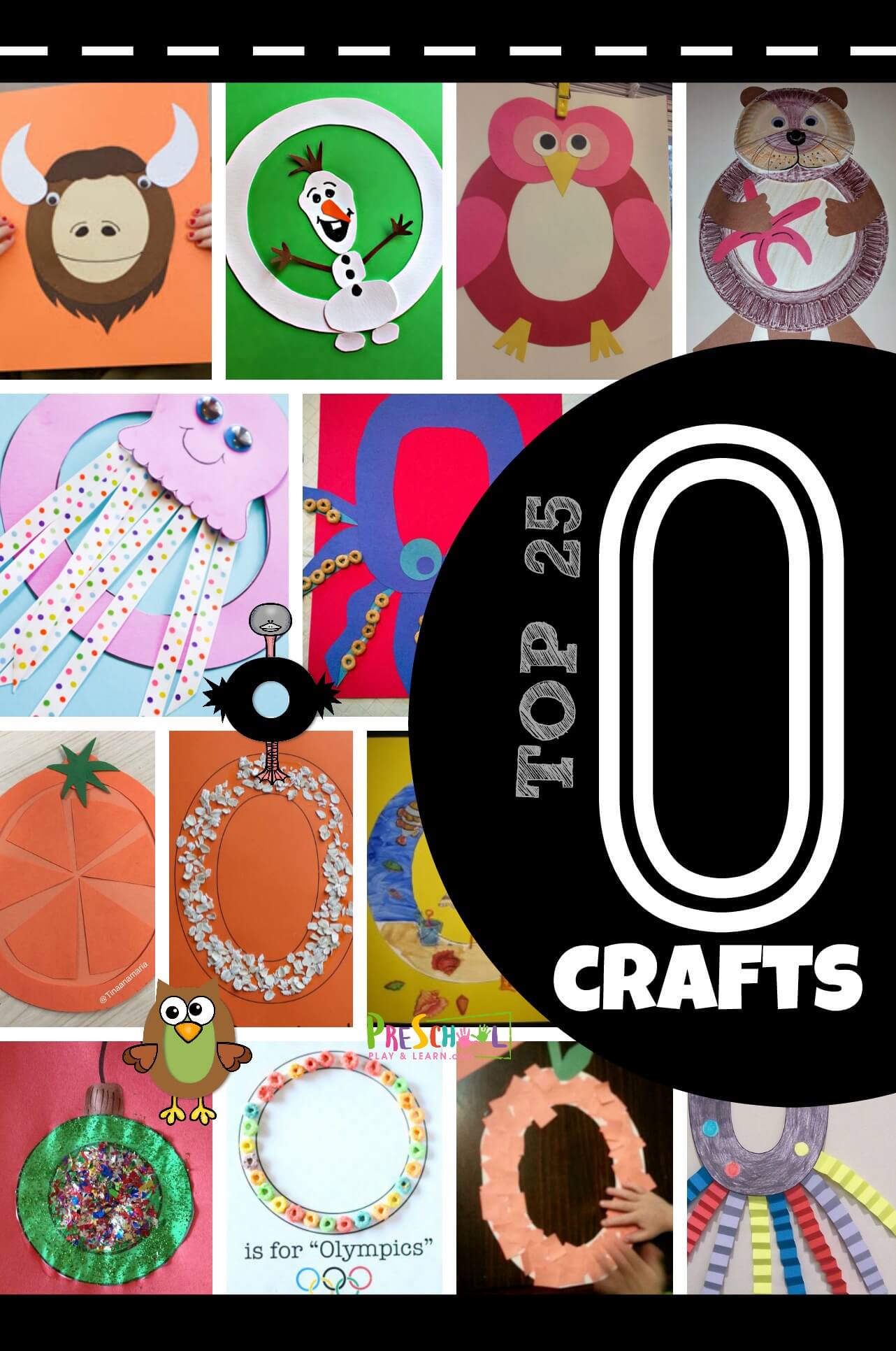 Top letter o crafts