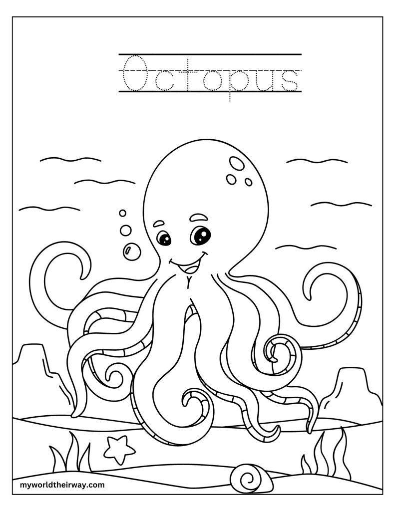 Dive into fun with ocean animal coloring pages