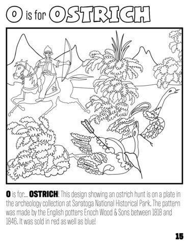 O is for ostrich coloring page free printable coloring pages