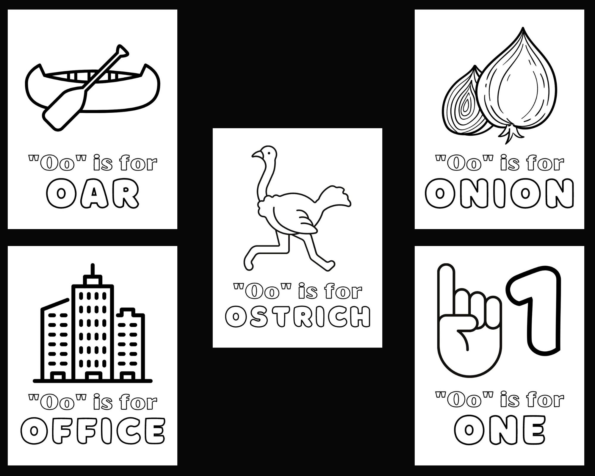 Outstanding letter o coloring pages for kids