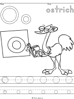 Ostrich coloring pages and printable activities