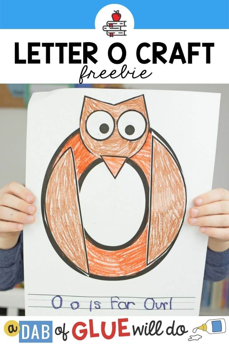 Animal alphabet o is for owl craft