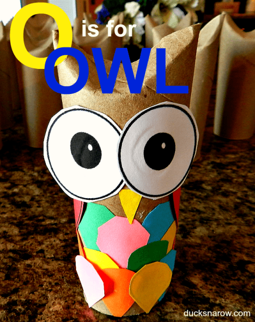 O is for owl preschool craft