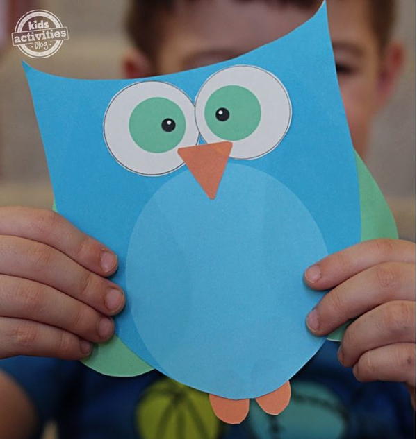 Cute and easy printable owl template