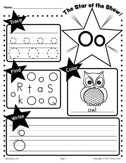 Letter o worksheet tracing coloring writing more letter o worksheets free printable alphabet worksheets letter o activities