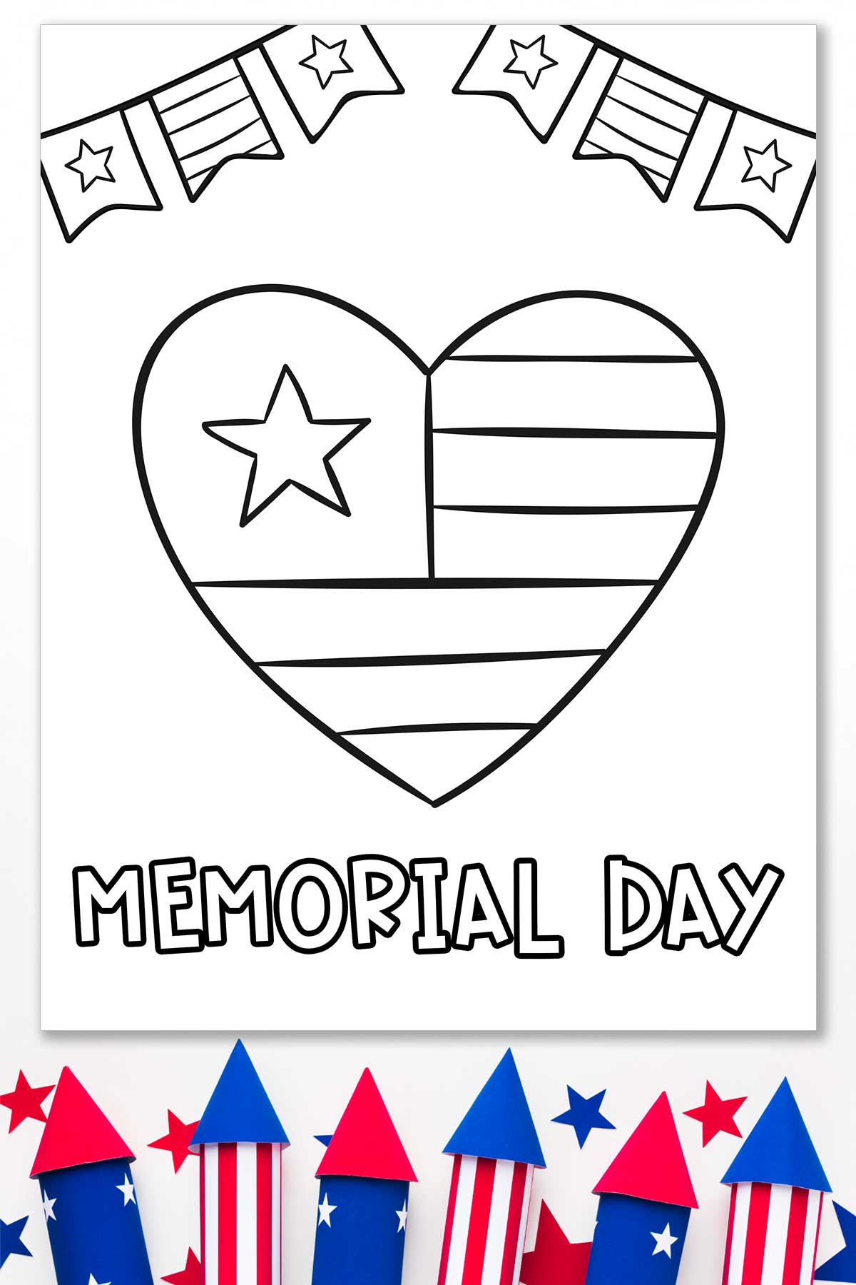Free memorial day printable loring pages for kids