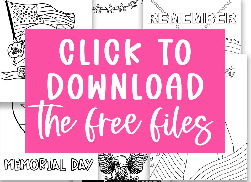 Free memorial day printable loring pages for kids