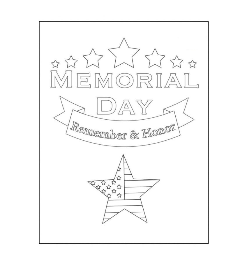 Memorial day coloring pages