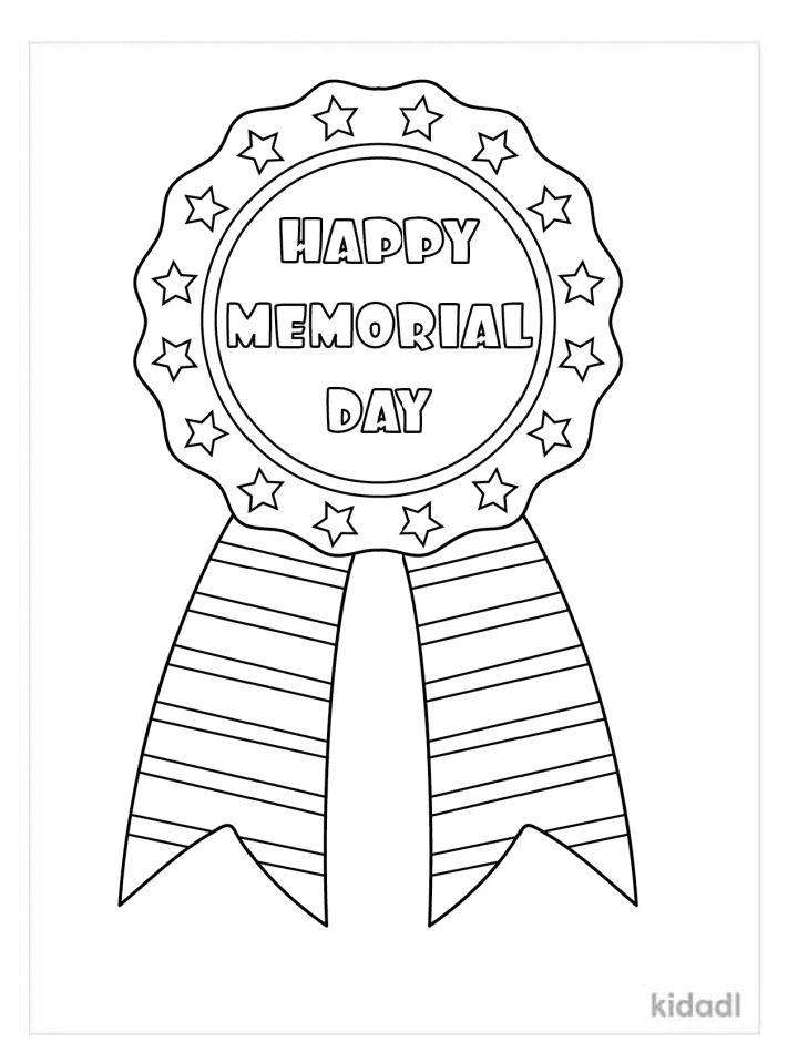 Free memorial day coloring pages for kids and adults