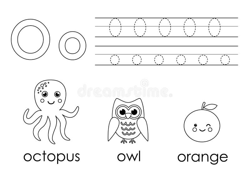Alphabet tracing o stock illustrations â alphabet tracing o stock illustrations vectors clipart