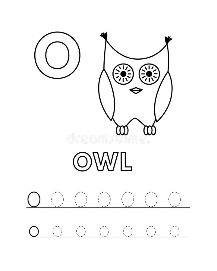 Alphabet tracing o stock illustrations â alphabet tracing o stock illustrations vectors clipart