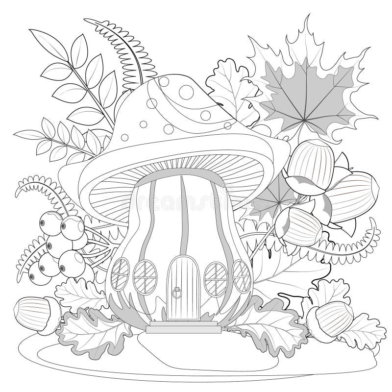 Coloring page oak stock illustrations â coloring page oak stock illustrations vectors clipart