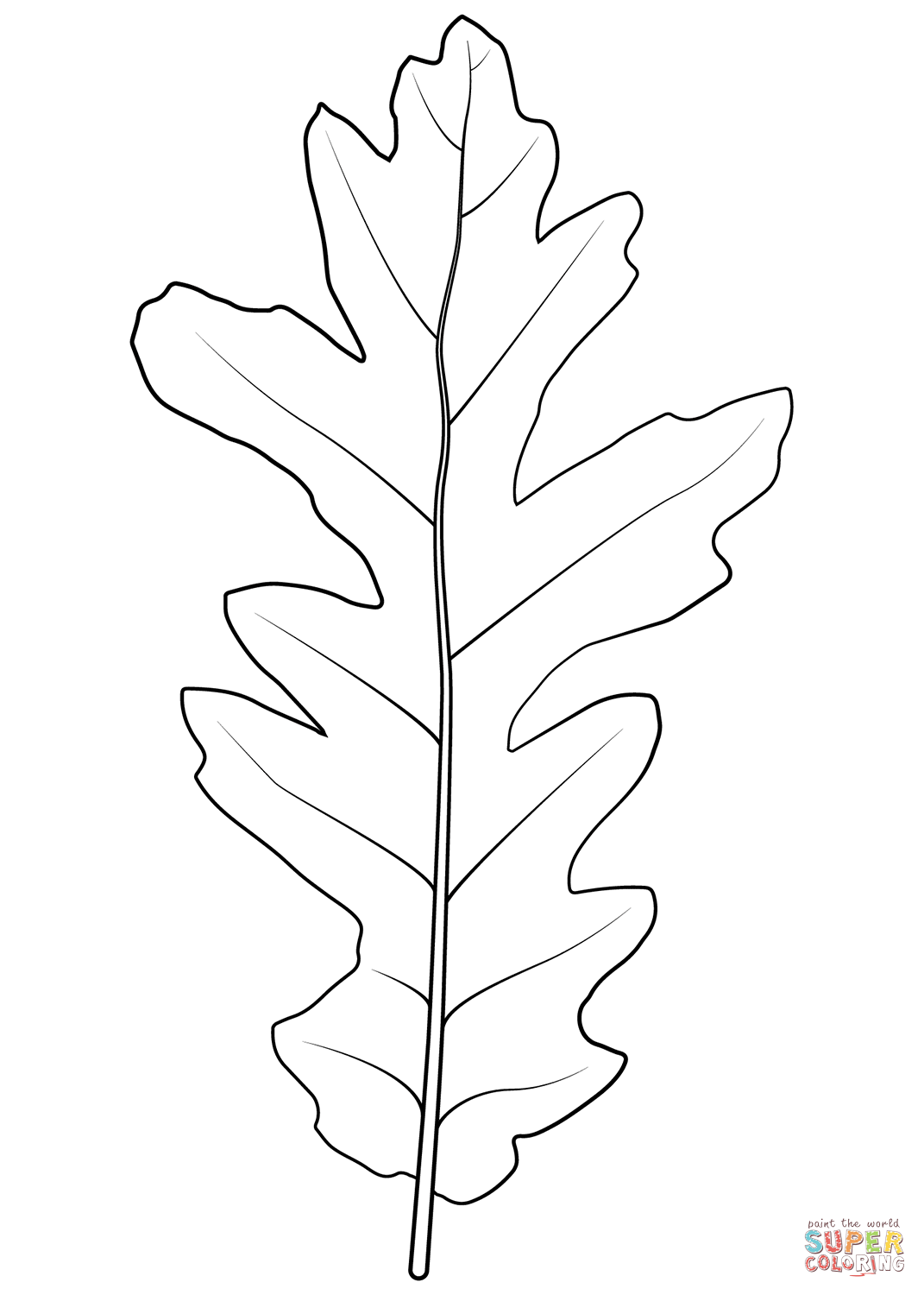 Turkey oak leaf coloring page free printable coloring pages