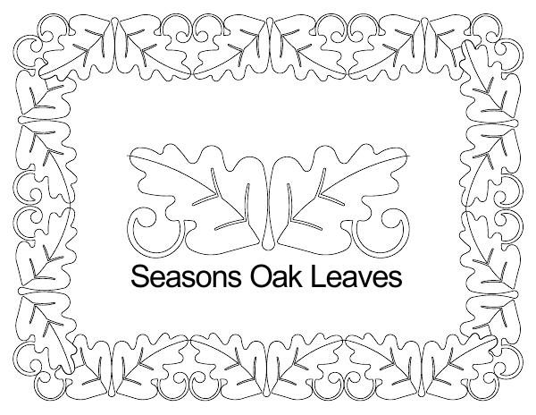 Seasons oak leaves