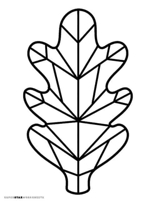 Fall leaf coloring pages