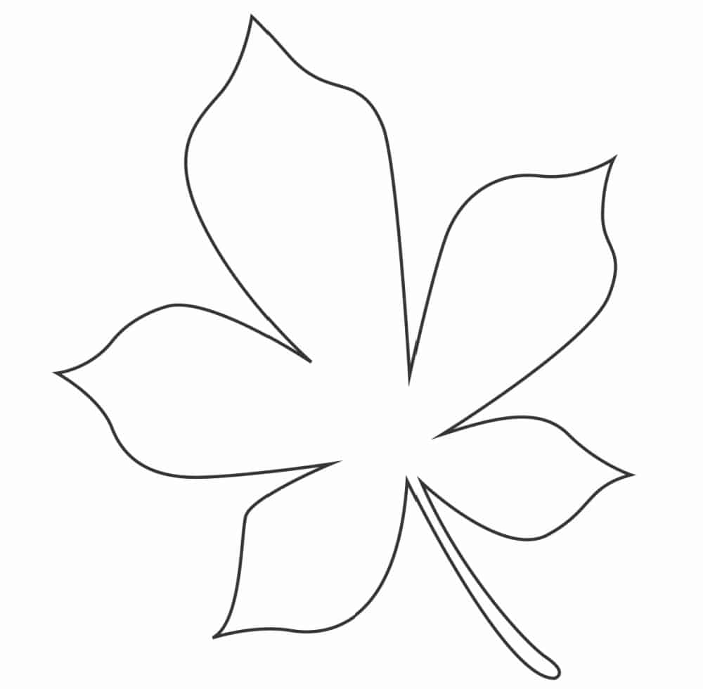 Free fall leaf template printables