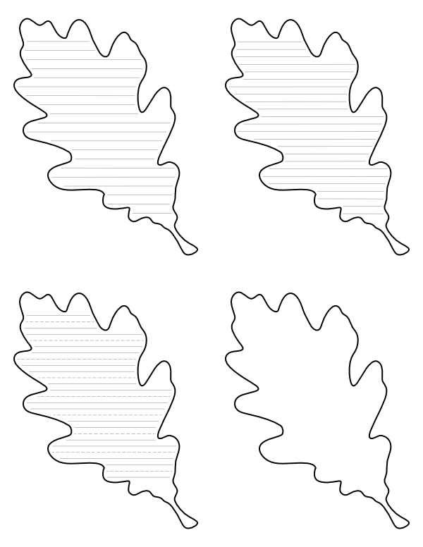 Free printable oak leaf