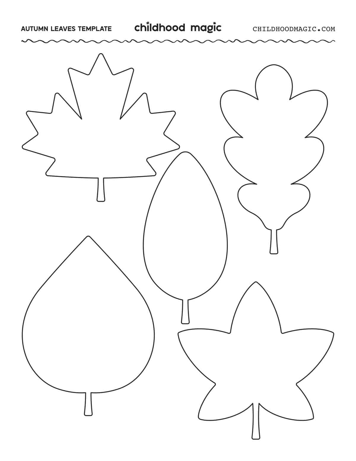 Leaf template