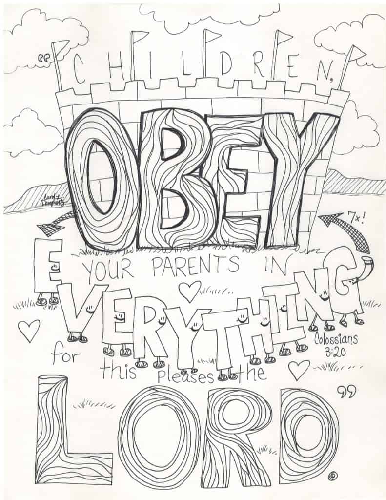 A christian object lesson about obedience for kids