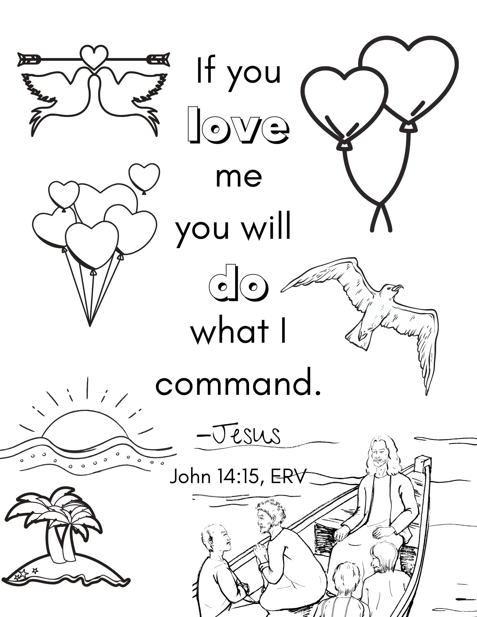Free bible coloring pages for kids