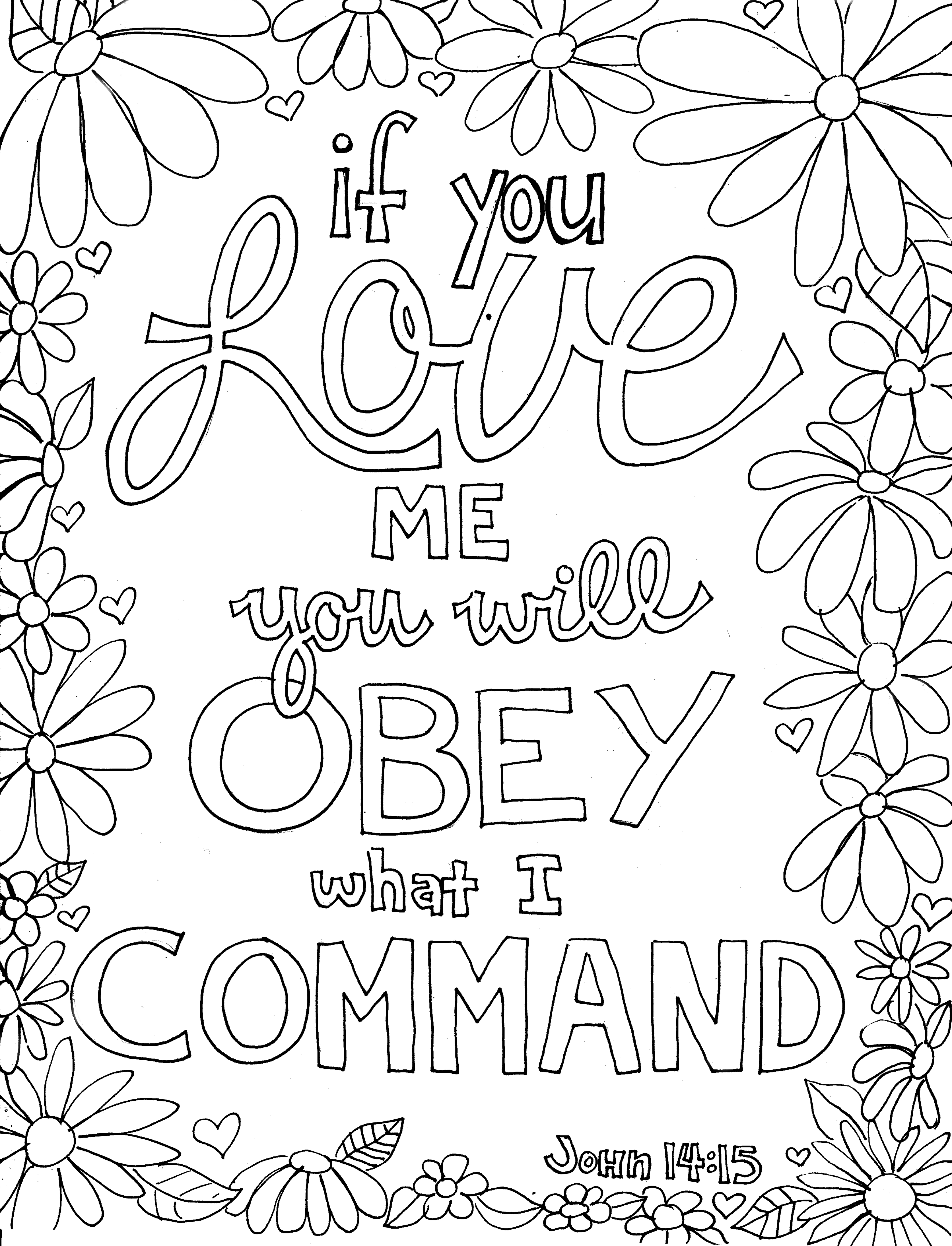 If you love meâ scripture doodle â from victory road