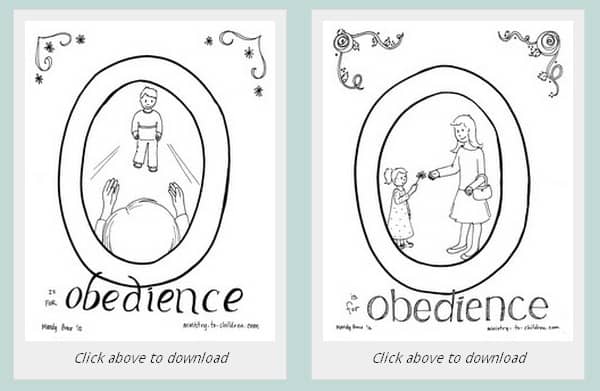 Obey your parents coloring page