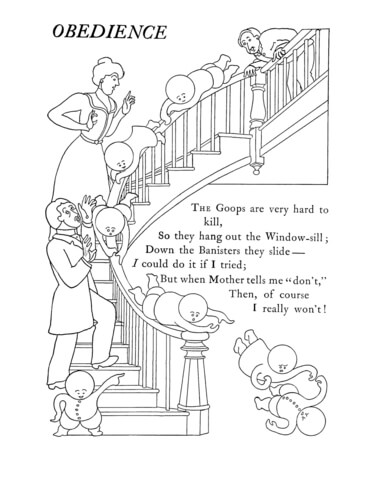 Goops and how to be them coloring page free printable coloring pages