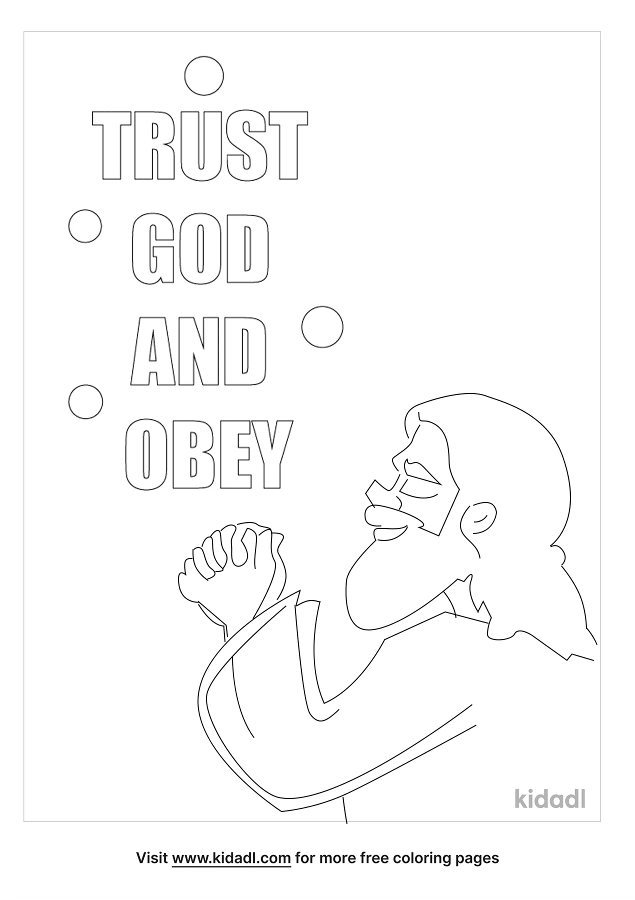 Free obey god coloring page coloring page printables