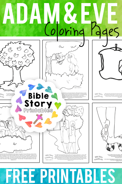 Adam eve coloring pages