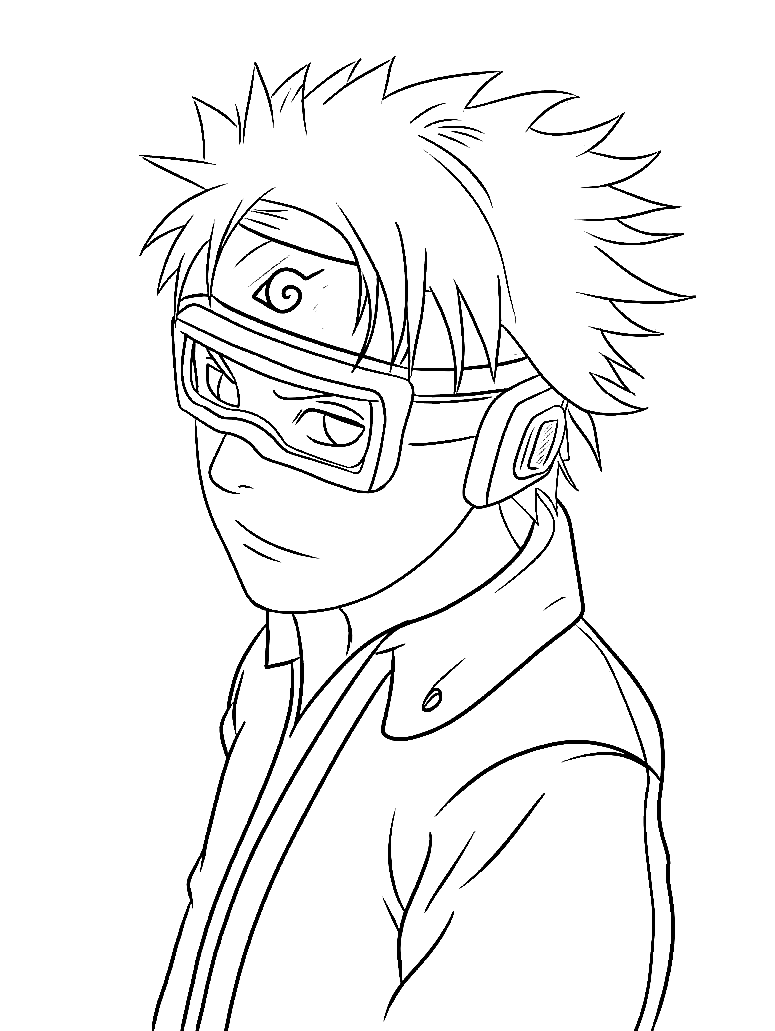 Cool obito coloring page