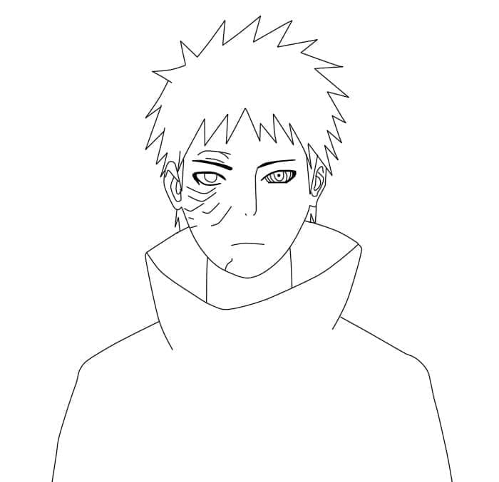 Obito image coloring page