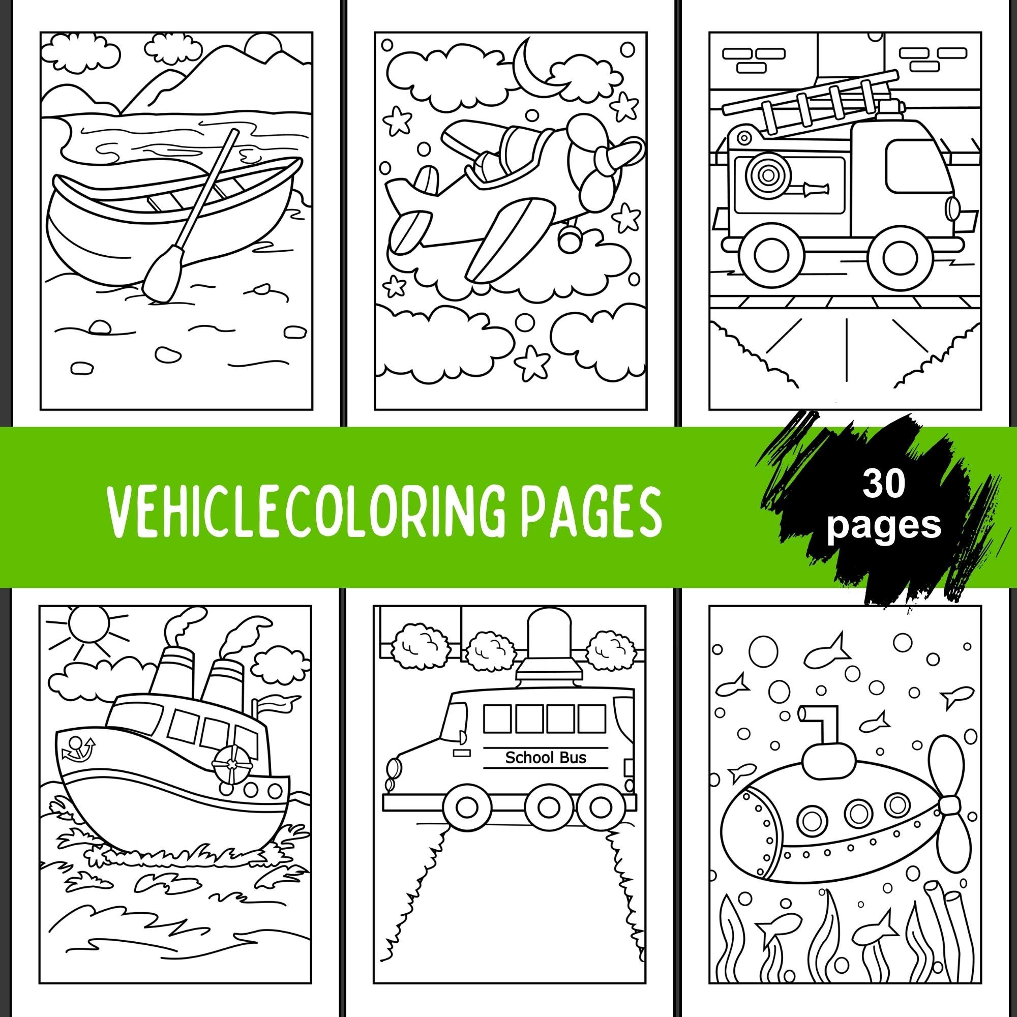 Car coloring pages for kids printable car activities vehicles coloring pages for boys airplane coloring pages car coloring sheets