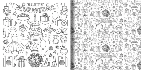 Coloring pages flowers vector images