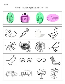 Associations things that go together worksheets and games by violet visuals